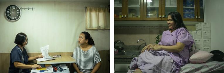 Des philippines lors de consultations de santé sexuelle et reproductive, dans une clinique mobile.
 © Hannah Reyes Morales