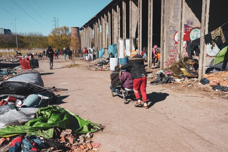 camp de la Linière à Grande-Synthe