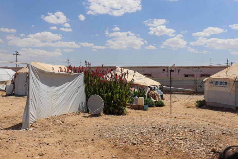 Le camp de personnes déplacées de Laylan, dans le gouvernorat de Kirkouk, en Irak, juillet 2020.