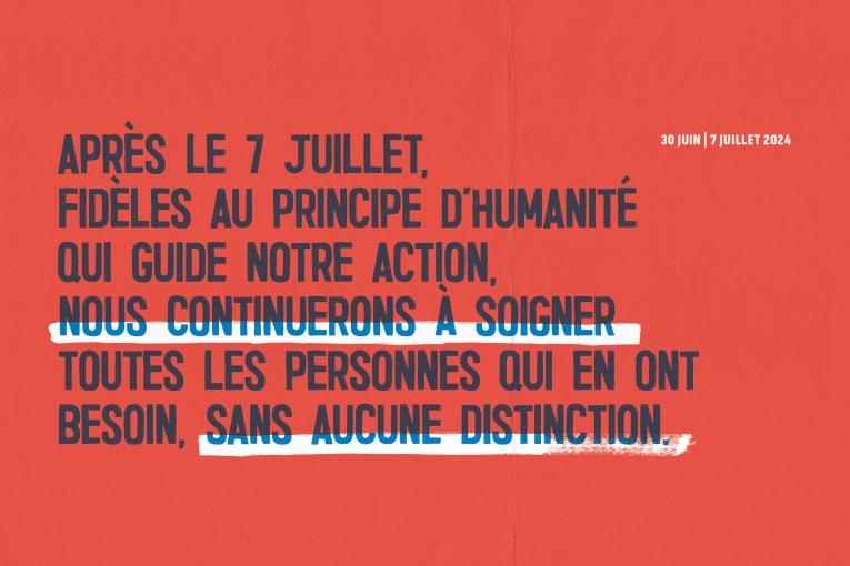 Législatives 2024 : Soigner sans aucune distinction