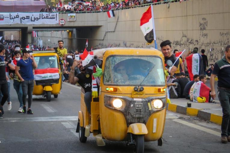 Tuktuks, the ambulances of the nation irak protestors irak protestors