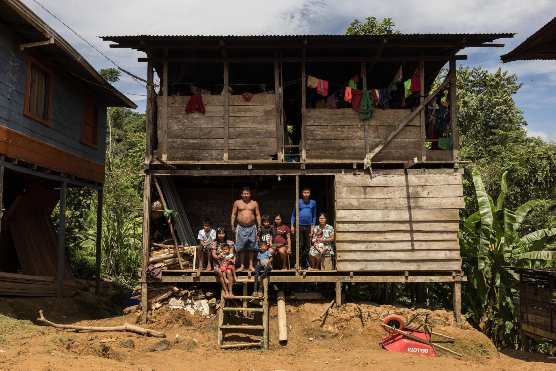 Manolia Arce et sa famille font partie d'une communauté déplacée de force par un groupe armé en 2014, et qui n'ont pas pu retourner dans leur village.