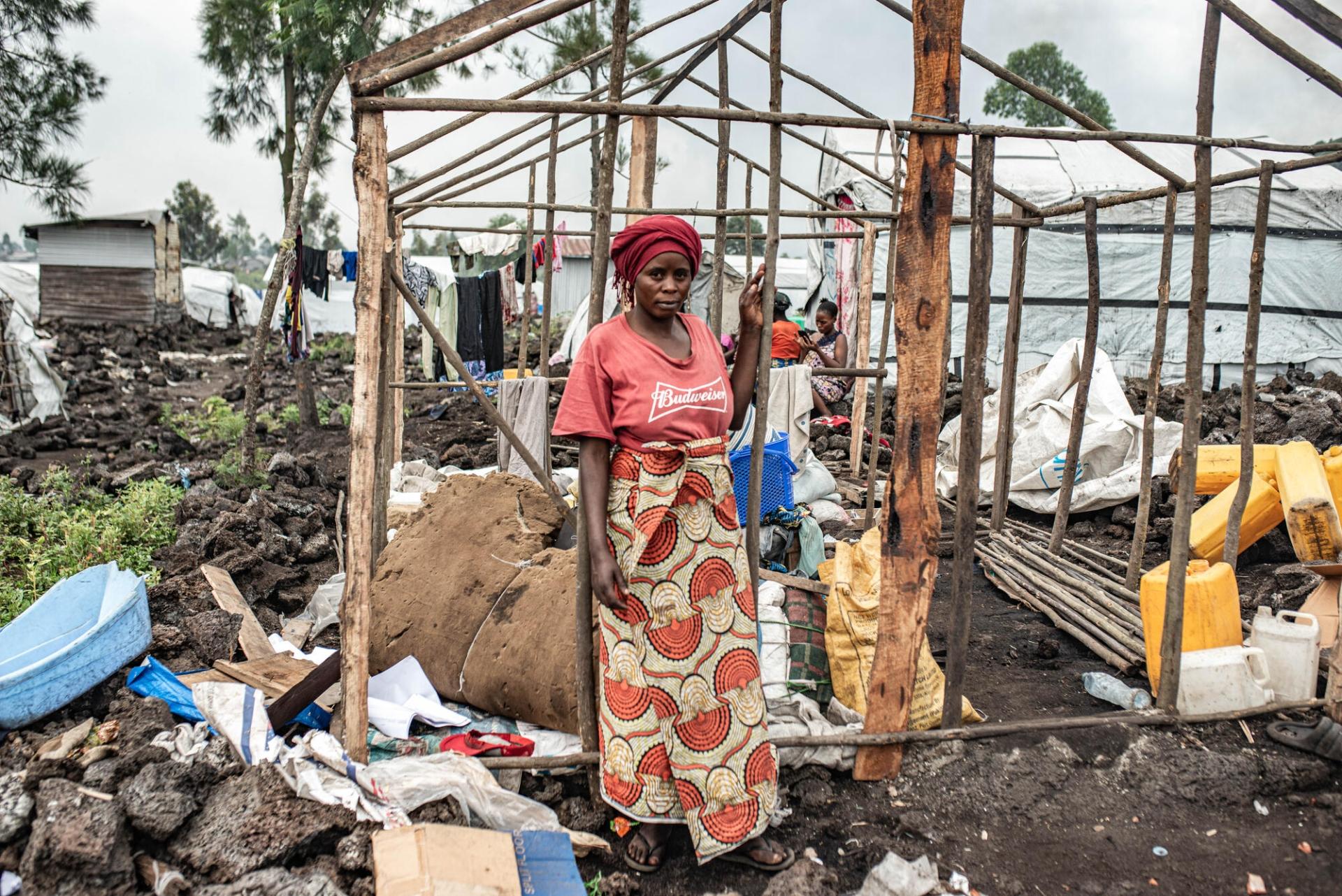 Zawadi, 30 ans, mère de six enfants, originaire du territoire de Masisi.