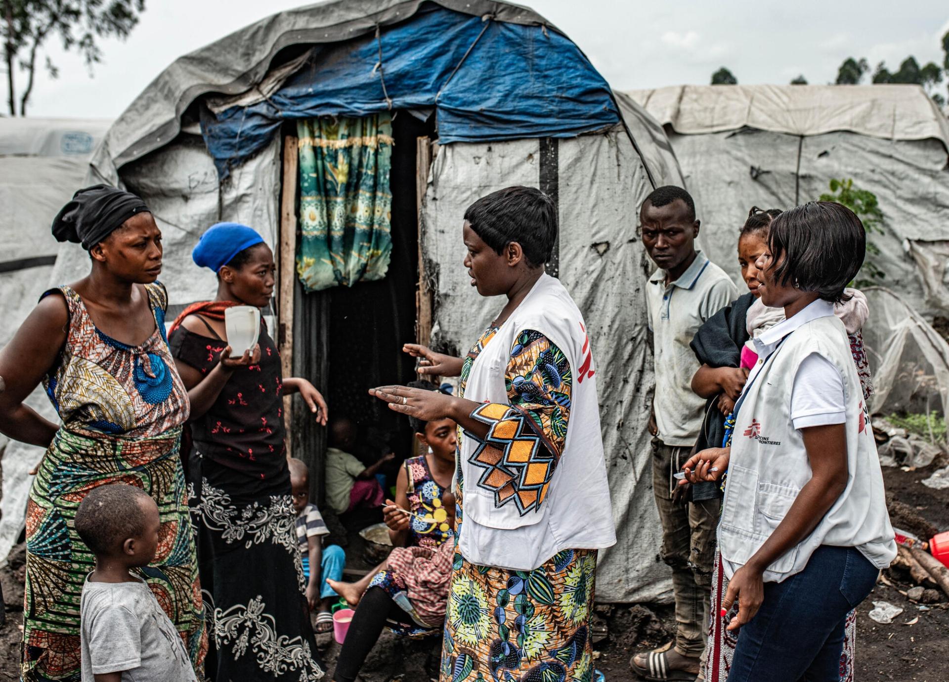 Les équipes MSF travaillent depuis trois ans dans les camps de déplacés qui se situent en périphérie de Goma.