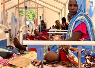 Centre de nutrition intensive dans l'hôpital d'Adré au Tchad