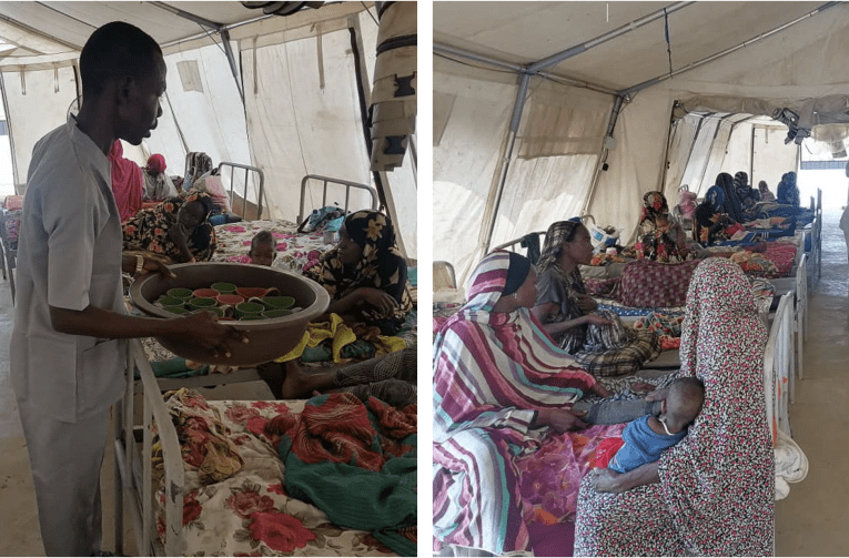 Dans le camp de ZamZam, MSF relocalise ses services de soins maternels et néonatals vers son hôpital de campagne.
