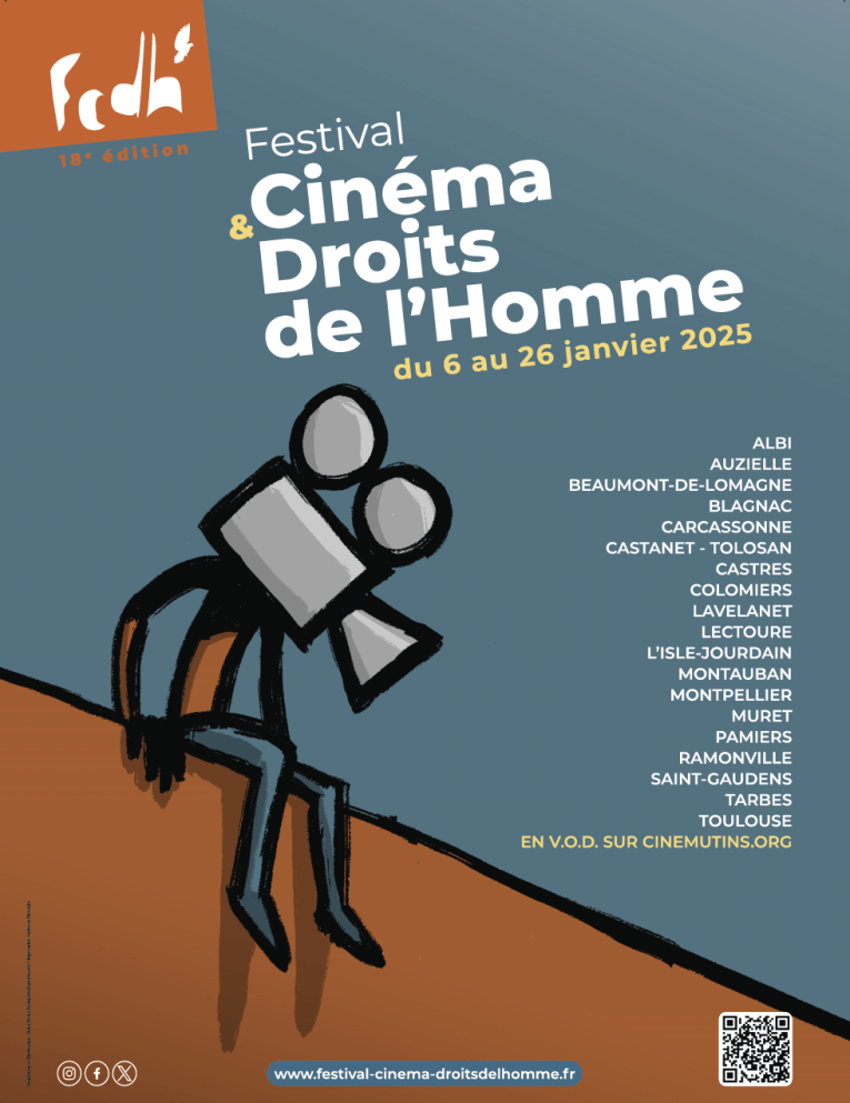 Affiche du festival Cinéma Droits de l'Homme 2025.
