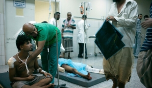 Aden besieged emercy room hospital