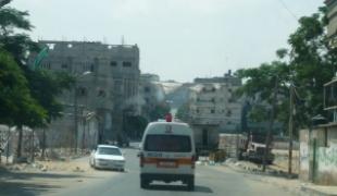 Juillet 2009  Ambulance du ministère de la santé  Ville de Gaza