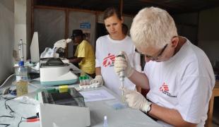 Laboratoire de diagnostique de la maladie du sommeil installé dans l'hôpital de Bili en Province Orientale.